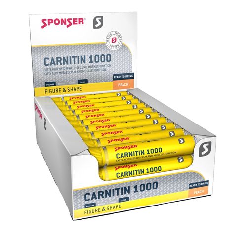 Sponser Unisex Carnitin 1000 - Pfirsich (30 x 25ml)