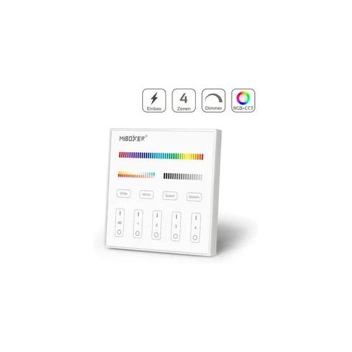 MiBoxer RGB+CCT Wandschalter 4 Zonen Einbau Dimmen Schalten Farbsteuerung 230V A...