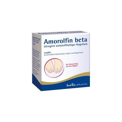 Amorolfin beta 50 mg/ml wirkstoffhaltiger Nagellack