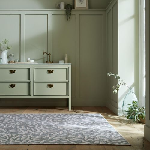 Teppich FLAIR RUGS "Wallace Leaves" Teppiche Gr. B: 80cm, 4mm, L: 150cm, bunt Waschbarer Teppich