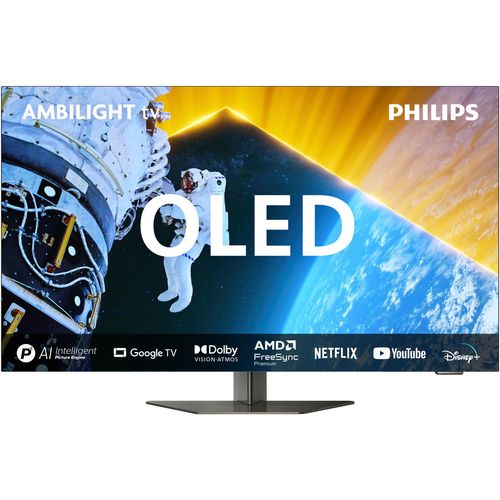 G (A bis G) PHILIPS OLED-Fernseher Fernseher schwarz