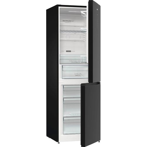 GORENJE Kühl-/Gefrierkombination, C (A-G), silber (schwarz), B:60cm H:185cm T:66,3cm, Kühlschränke, Topseller