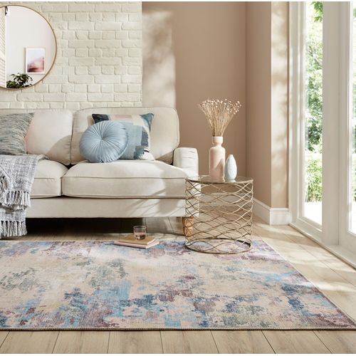 Teppich FLAIR RUGS "Reid Abstract" Teppiche Gr. B: 120cm, 4mm, L: 170cm, bunt Waschbarer Teppich