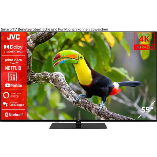 F (A bis G) JVC LED-Fernseher Fernseher Gr. 55, schwarz