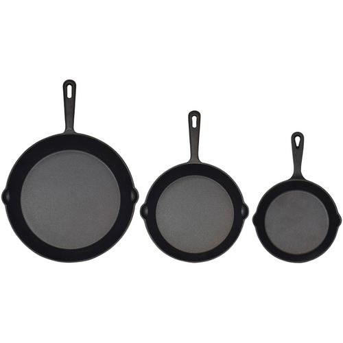 Grillpfanne JIM BEAM BBQ Pfannen Gr. Ø 24,8cm, schwarz 15,8 19,7 24,8 cm Durchmesser