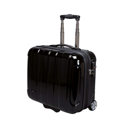 Business-Trolley JSA, Gr. B/H/T: 43cm x 103cm x 21cm, schwarz, ABS, Polycarbonat, Kunststoff, Koffer, mit Laptopfach