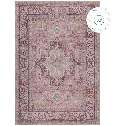 Teppich FLAIR RUGS "Windsor" Teppiche Gr. B: 120cm, 4mm, L: 170cm, rosa Waschbarer Teppich