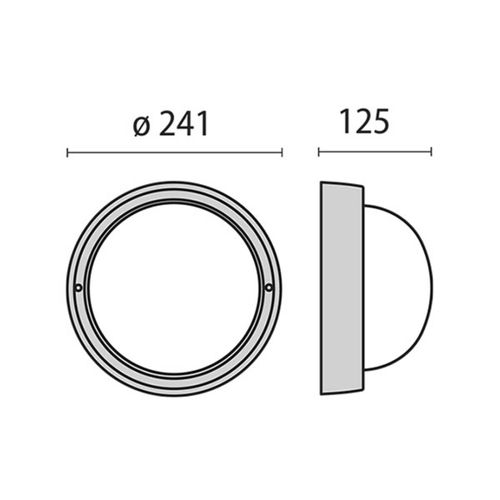 Wandleuchte Eko+21 mit E27, anthrazit