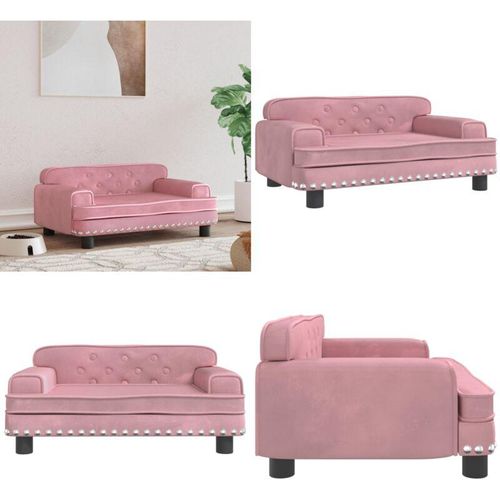 Hundebett Rosa 70x45x30 cm Samt - Hundebett - Hundebetten - Home & Living - Rosa