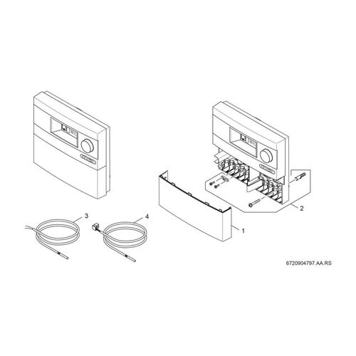 BOSCH Zubehör Solartechnik B-sol100-2 Solarregler 1 Verbraucher, 170x190x53 7735600355