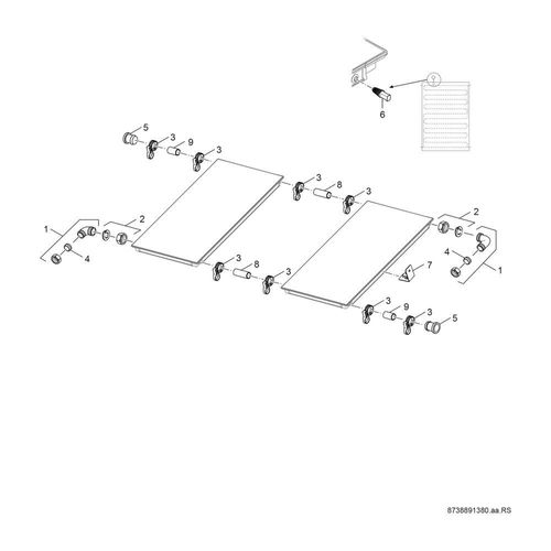 BOSCH Zubehör Solartechnik FS 12-2 Flachdach-Anschluss-Set für SO5000TF 7735600337