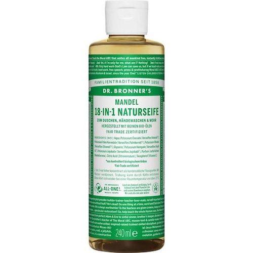 Dr. Bronner's Pflege Flüssigseifen Mandel 18-in-1 Naturseife