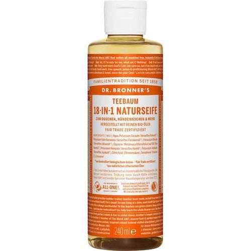 Dr. Bronner's Pflege Flüssigseifen Teebaum 18-in-1 Naturseife