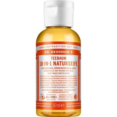 Dr. Bronner's Pflege Flüssigseifen Teebaum 18-in-1 Naturseife