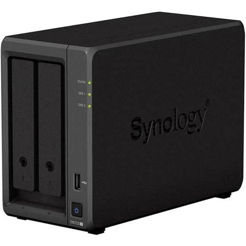 NAS-Server Refurbished (sehr gut) 16 TB Synology DS723+-16TB-BC DS723+-16TB-BC Aufwachen bei LAN-/WAN-Verbindung, Ein-/Ausschalter, 256-Bit AES Verschlüsselung