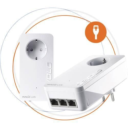 Devolo Magic 2 LAN triple Starter Kit Powerline Starter Kit 8515 NL Powerline 2400 MBit/s