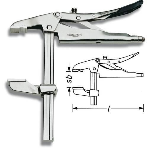 Hazet 753-2 Gripzange Gerade mit Prismenaussparung 5 - 75 mm 260 mm