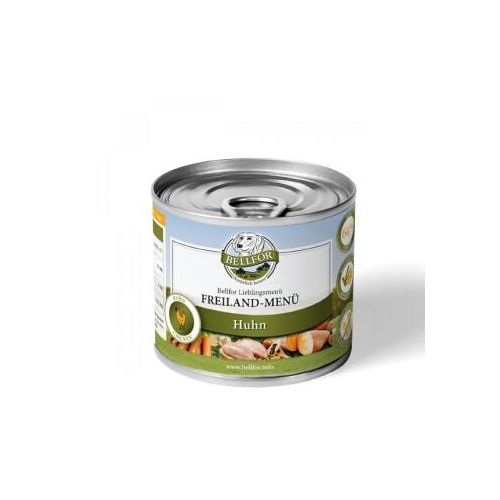 Bellfor Hundefutter Nass mit Huhn - Freiland-Menü - 200g