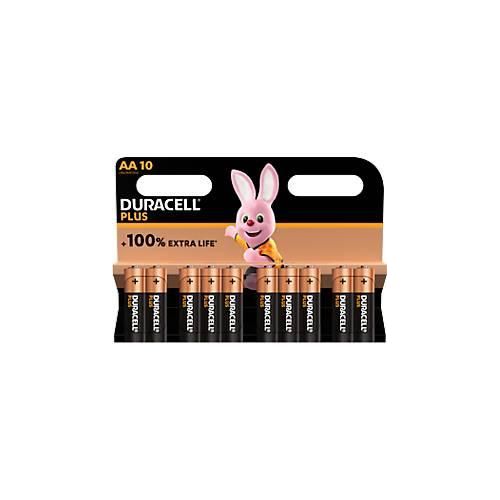 Batterie Alkaline, Mignon, AA, LR06, 1.5V, Plus, Extra Life, Retail Blister (10-Pack)