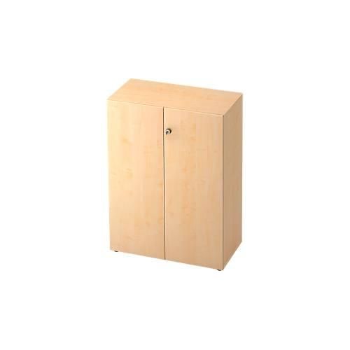 Aktenschrank TOPAS LINE, 3 Ordnerhöhen, Türen abschließbar, Ahorn-Dekor/Ahorn-Dekor
