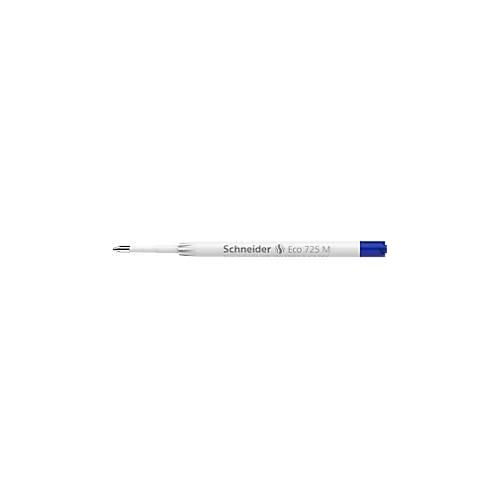 Kugelschreibermine Schneider ECO 725, Strichbreite M, Gehäuse 95 % recycelter Kunststoff, blau, 10 Stück
