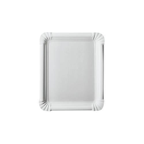 Pappteller Papstar Pure, Einweg, eckig, B 200 x H 165 mm, lebensmittelecht, FSC®-zertifiziert & kompostierbar, weiß, 2 x 250 Stück