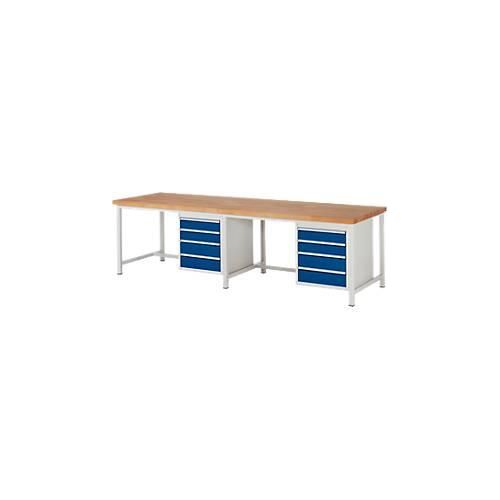 Werkbank Serie 8162, B 3000 x T 900 x H 840 mm