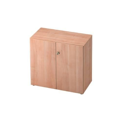 Aktenschrank TOPAS LINE, 2 Ordnerhöhen, Türen abschließbar, Nußbaum-Dekor/Nußbaum-Dekor