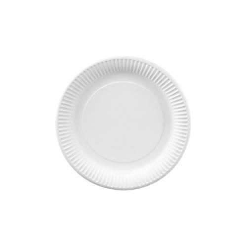 Pappteller, weiß, 230 mm, 100 St.