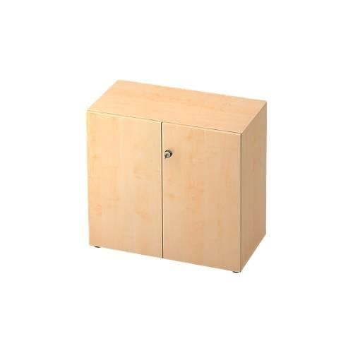 Aktenschrank TOPAS LINE, 2 Ordnerhöhen, Türen abschließbar, Ahorn-Dekor/Ahorn-Dekor