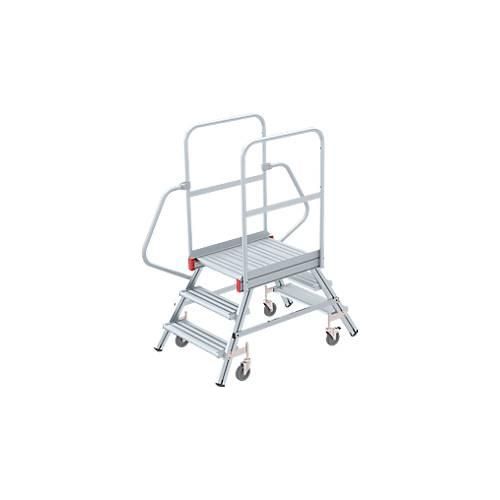 Alu-Rollpodest, beidseitig, 3 Stufen