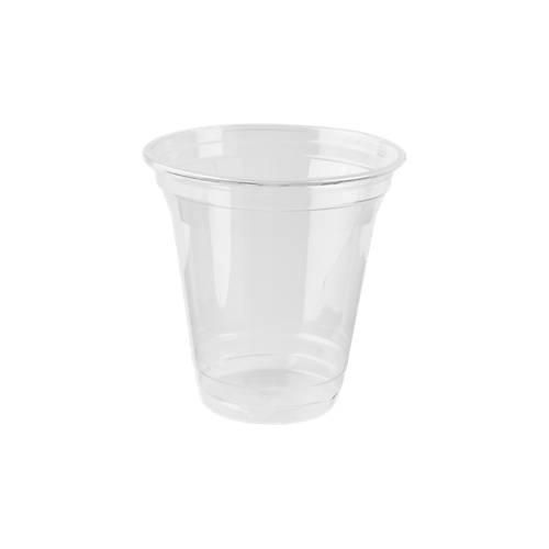 Einweg-Trinkbecher, nur für Kaltgetränke, umweltfreundliches PLA, Volumen 200 ml, H 95,9 x ø 95 mm, 80 Stück, transp.