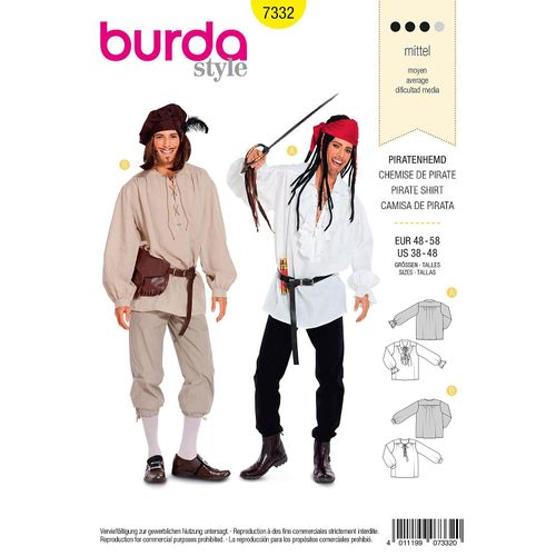 burda Schnitt 7332 "Piratenhemd"