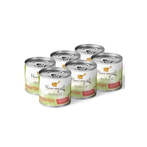 I love my cat Katzenfutter Nass mit Insekten - 6x200g