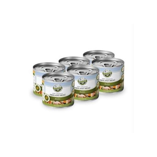 Bellfor Hundefutter Nass mit Huhn - Freiland-Menü - 6x200g