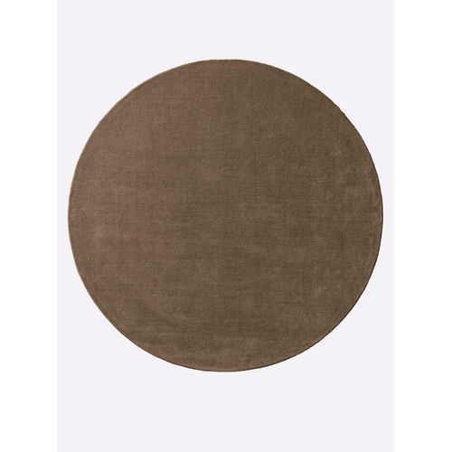 Teppich HEINE HOME Gr. 7, grau (taupe), H:15mm, Wolle, Teppiche