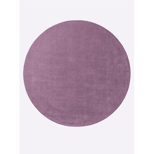 Teppich HEINE HOME Gr. 7, lila (flieder), H:15mm, Wolle, Teppiche