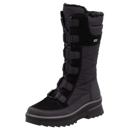 Winterstiefel REMONTE Gr. 37, schwarz Damen Schuhe Keilabsatz, Schnürstiefel, Outdoorstiefel mit Innenreißverschluss