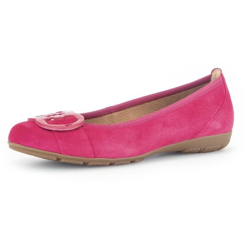 Ballerina GABOR Gr. 38,5, pink Damen Schuhe Flache Schuhe, Slipper mit Hovercraft Luftkammern-Laufsohle