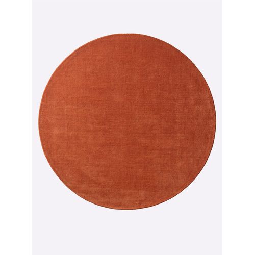 Teppich HEINE HOME Gr. 1, orange (terracotta), B:60cm H:15mm L:90cm, Wolle, Teppiche