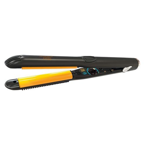 Italian Design Gold Styler Volume Round - Schwarz/Gelb Glätteisen