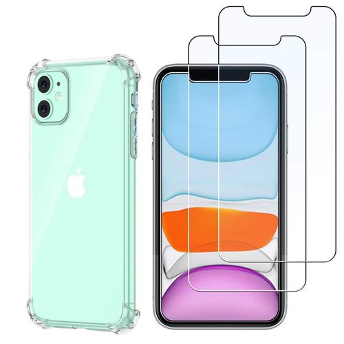 Hülle iPhone 11 und 2 schutzfolien - TPU - Transparent