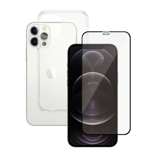 Hülle 360 iPhone 12/12Pro und schutzfolie - TPU - Transparent