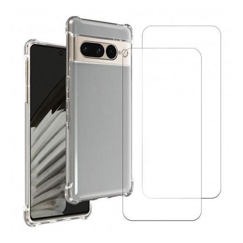 Hülle Google Pixel 7 und 2 schutzfolien - TPU - Transparent