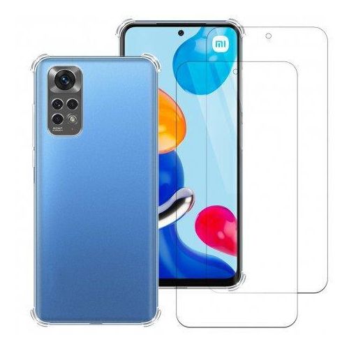 Hülle Xiaomi Redmi Note 11 und 2 schutzfolien - TPU - Transparent