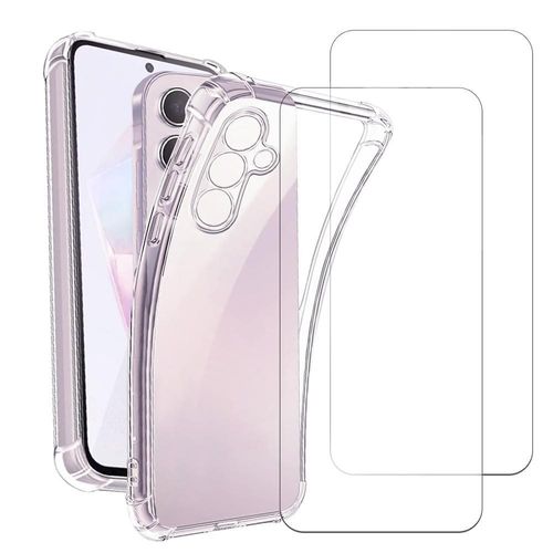 Hülle Galaxy A05S und 2 schutzfolien - TPU - Transparent
