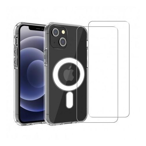 Hülle iPhone 13 und 2 schutzfolien - TPU - Transparent