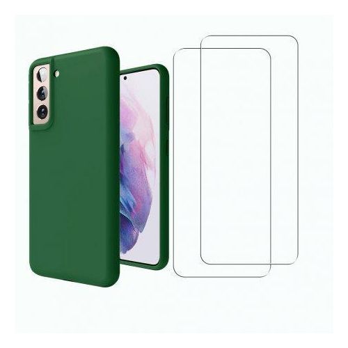 Hülle Galaxy S21 5G und 2 schutzfolien - TPU - Grün