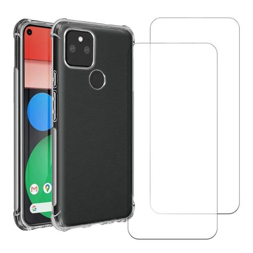 Hülle Pixel 5 und 2 schutzfolien - TPU - Transparent