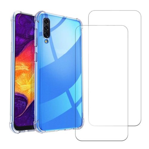 Hülle Galaxy A50 und 2 schutzfolien - TPU - Transparent